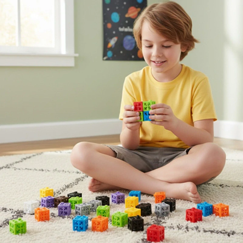 Stavebnica s kreatívnymi blokmi 2x2x2 cm 160 ks – Kruzzel 26377