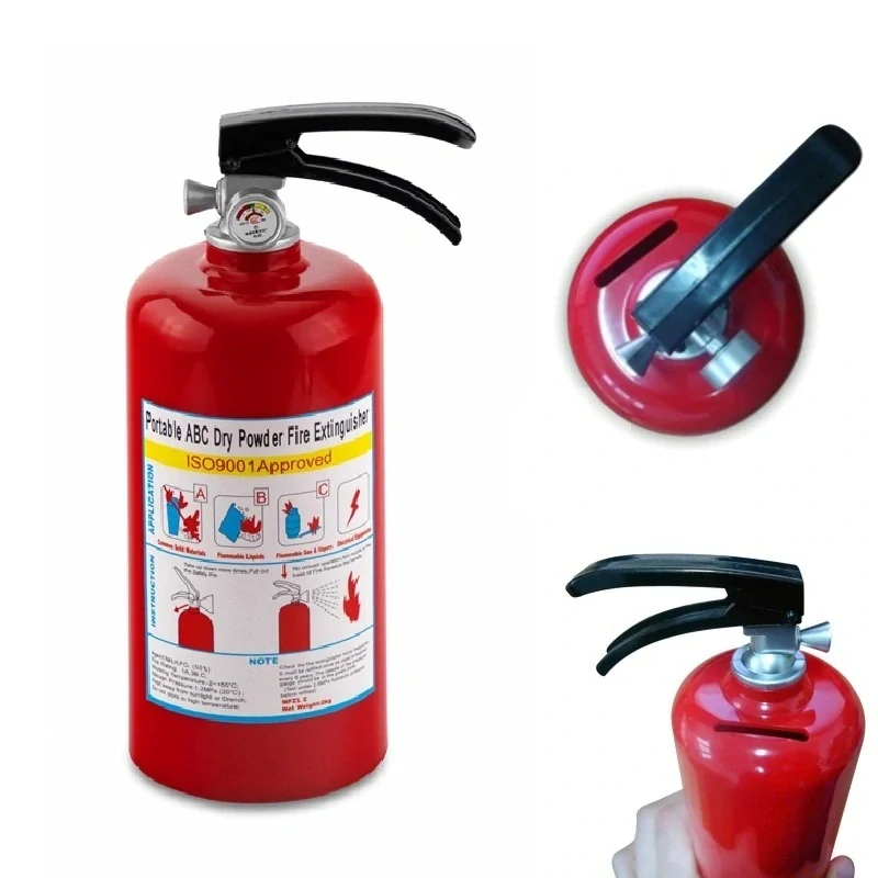 Sada "Uhas to" - nápojová sprejová fľaša 0,5l a pokladnička ako hasiaci prístroj - Darot