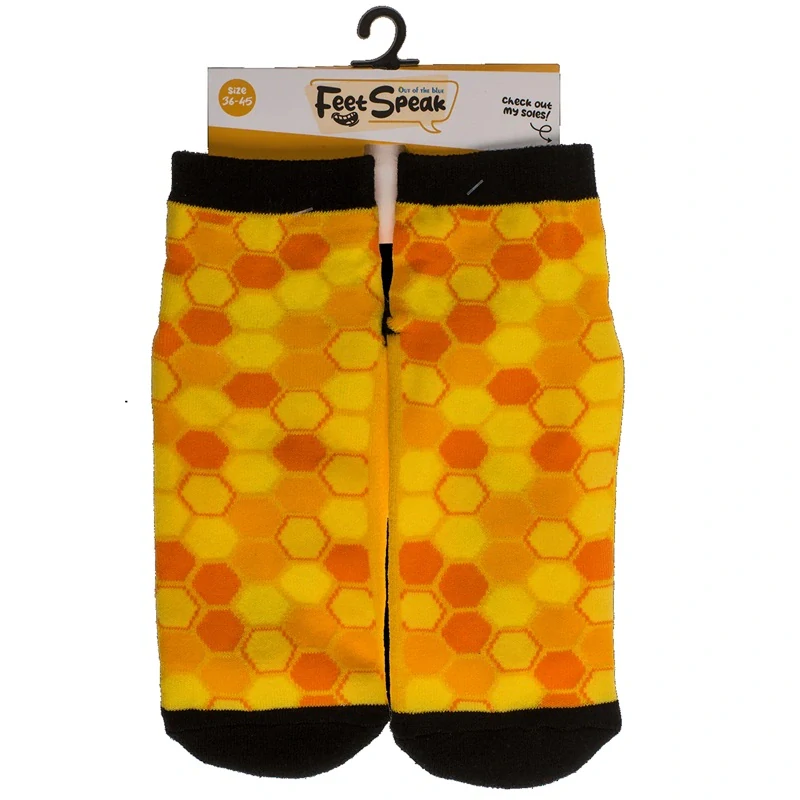 Protišmykové ponožky Bee Happy – darček pre včelára a milovníkov prírody
