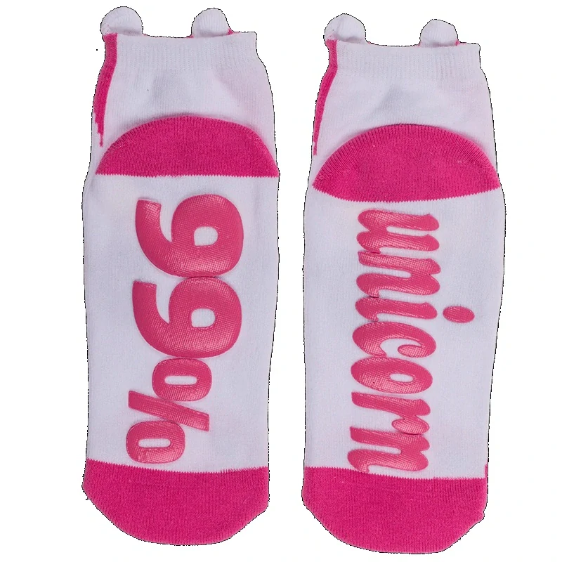 Protišmykové ponožky 99% Unicorn – jednorožec s ušami