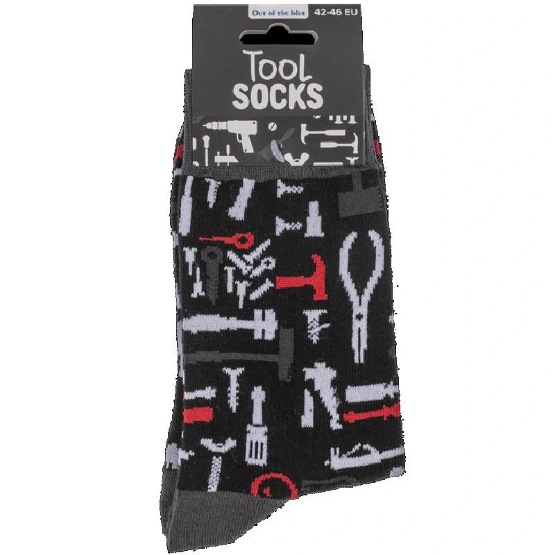 Veselé ponožky s motívom náradia – darček pre kutila a automechanika, veľ. 42–46