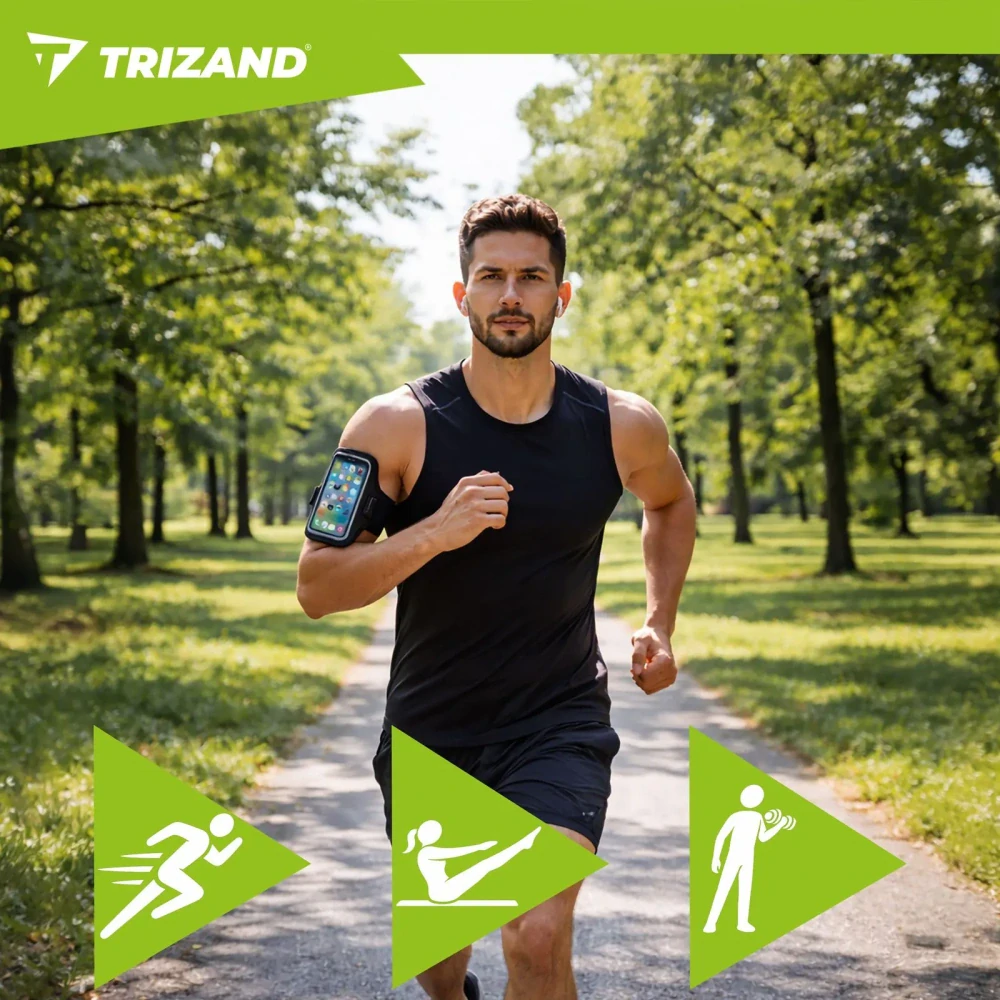 Bežecké puzdro na telefón 27584 – náramok na paži, vodotesné, až 7 palcov