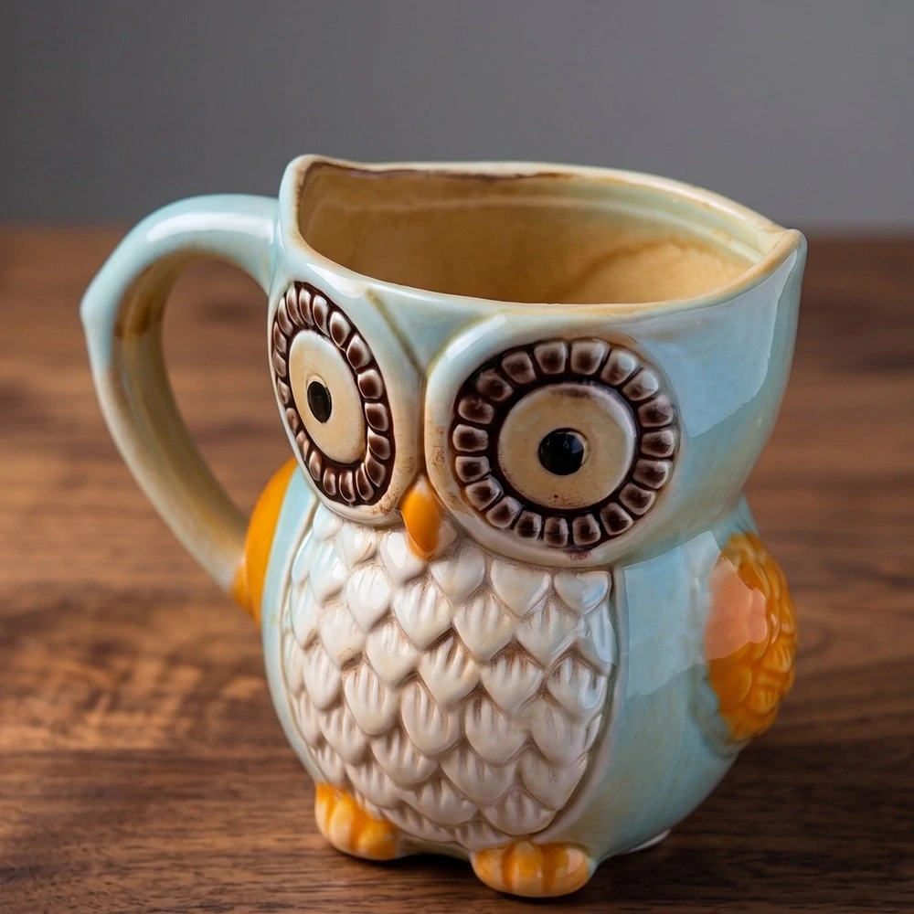 Hrnček Múdra sova – originálny porcelánový hrnček 340 ml