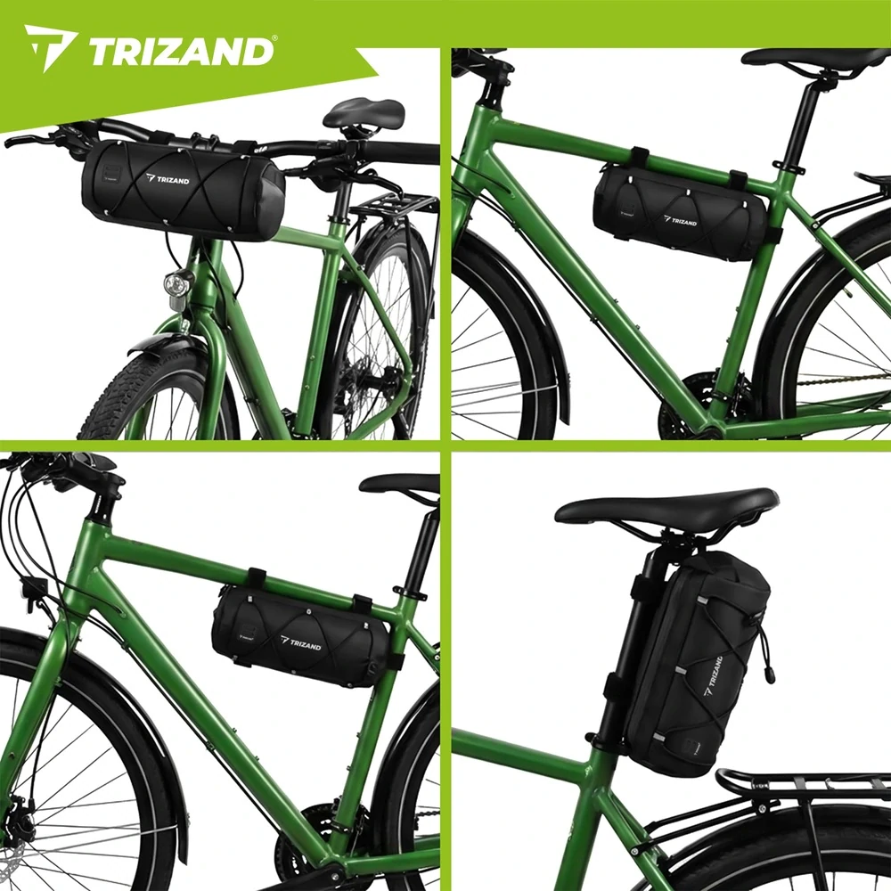 Vodeodolná taška na bicykel 1,5 l s popruhom 27352 – uchytenie na riadidlá, rám alebo pod sedlo