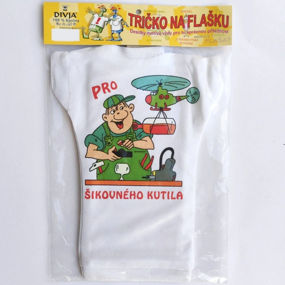 Tričko na láhev pro kutila – Šikovný kutil (CZ)