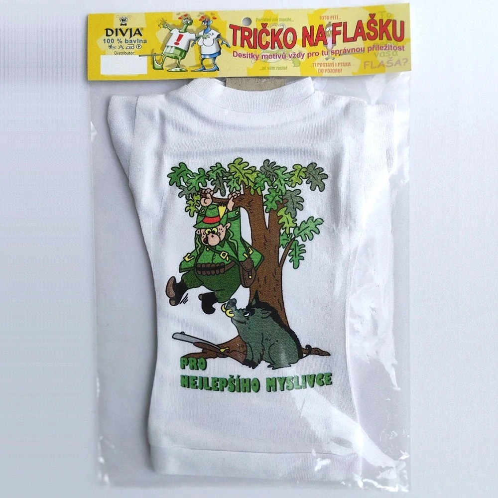 Tričko na láhev pro myslivce – Nejlepší myslivec (CZ)
