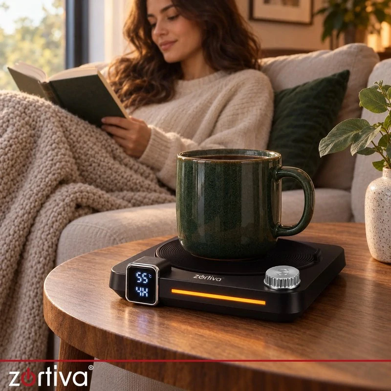 Elektrický ohrievač hrnčekov 40 W Zortiva – časovač a 9 stupňov teploty