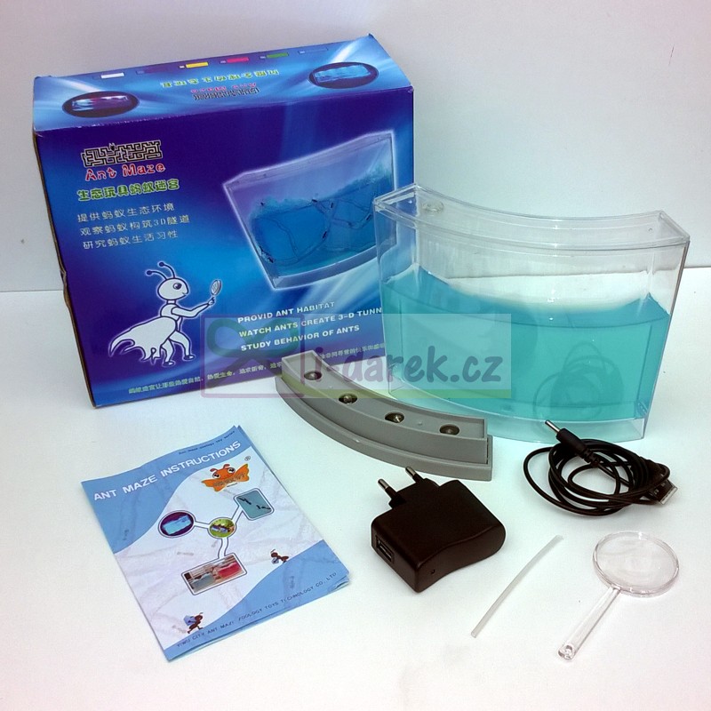 Mravčie akvárium s LED podsvietením -  antquarium