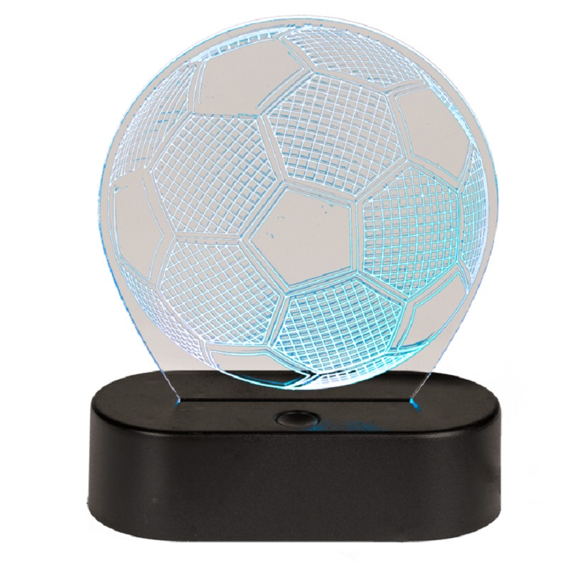 USB lampička s 3D ilúziou - Futbalová lopta