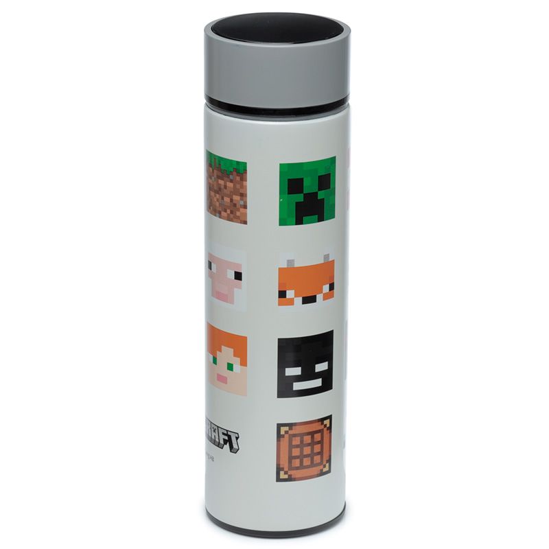 Termoska s digitálnym teplomerom a sitkom 0,45 l - Minecraft tváre