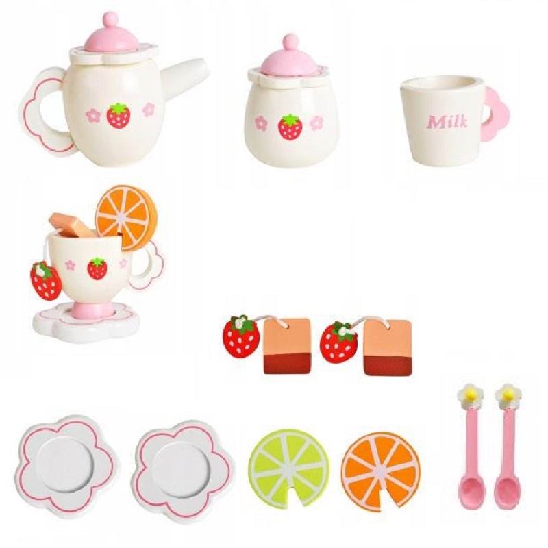 Drevený detský čajový set 16 dielov - 21950