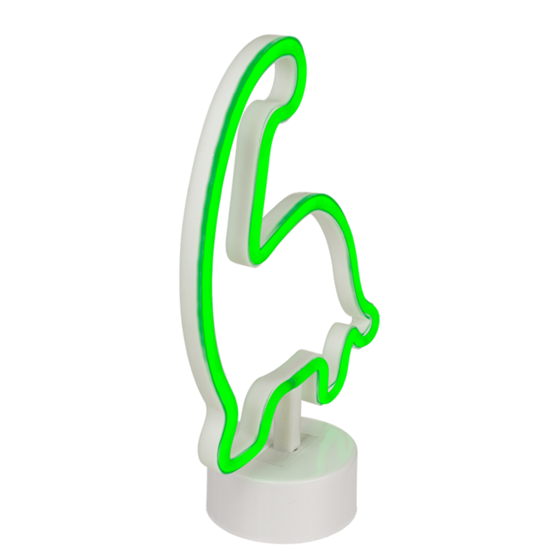 Neónová lampa na podstavci 27cm – Dinosaurus