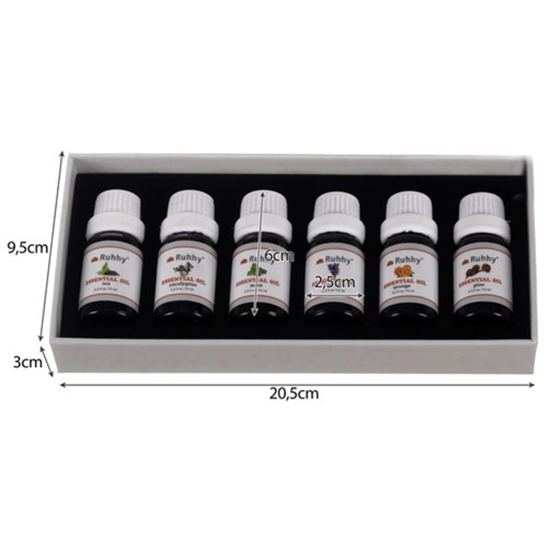 Súprava esenciálnych olejov 6×10 ml 21939 – základná vôňa pre relaxáciu