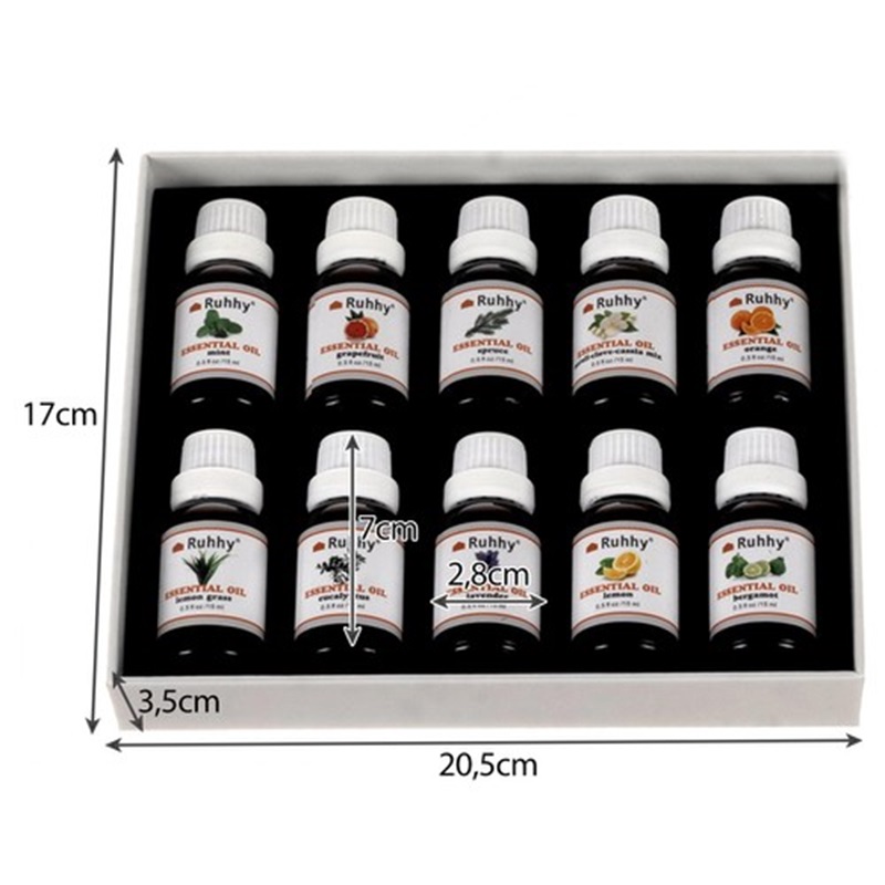 Veľká sada esenciálnych olejov 10×15 ml 21938 – dlhá výdrž a široký výber