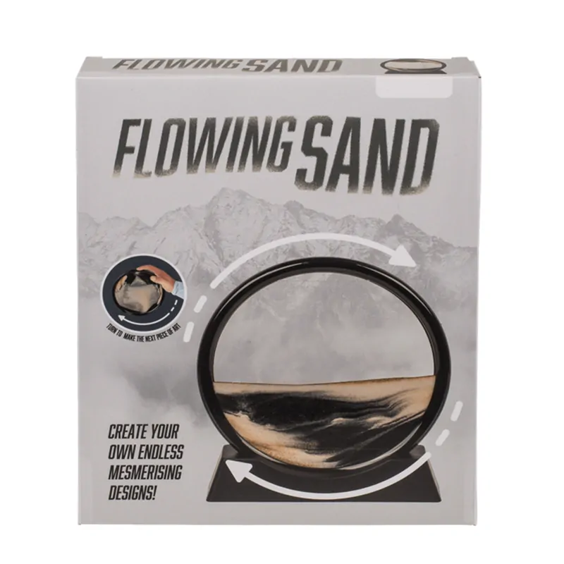 Kruhový pieskový obraz 17,5 cm - čierny