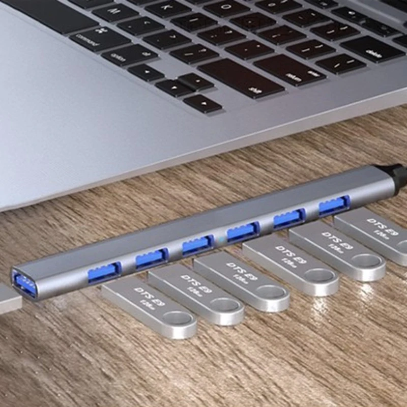 HUB 7x port - 1x USB 3.2, 6x USB 2.0