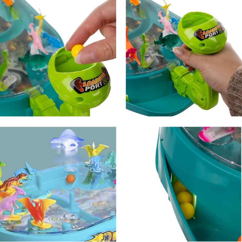 Stolná arkádová strieľacia hra pre dvoch – Dinosauria bitka