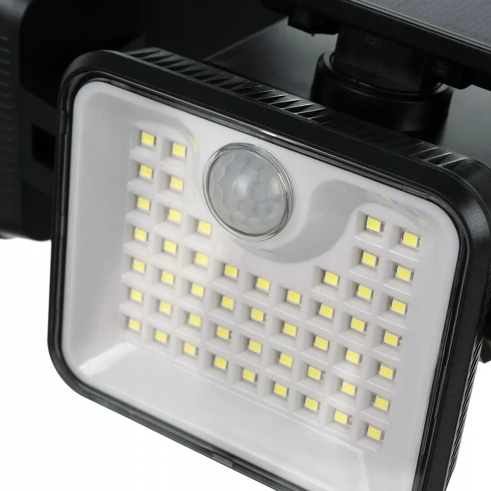 Solárne výkonné vonkajšie osvetlenie 180 LED lampa so senzorom pohybu - 24889