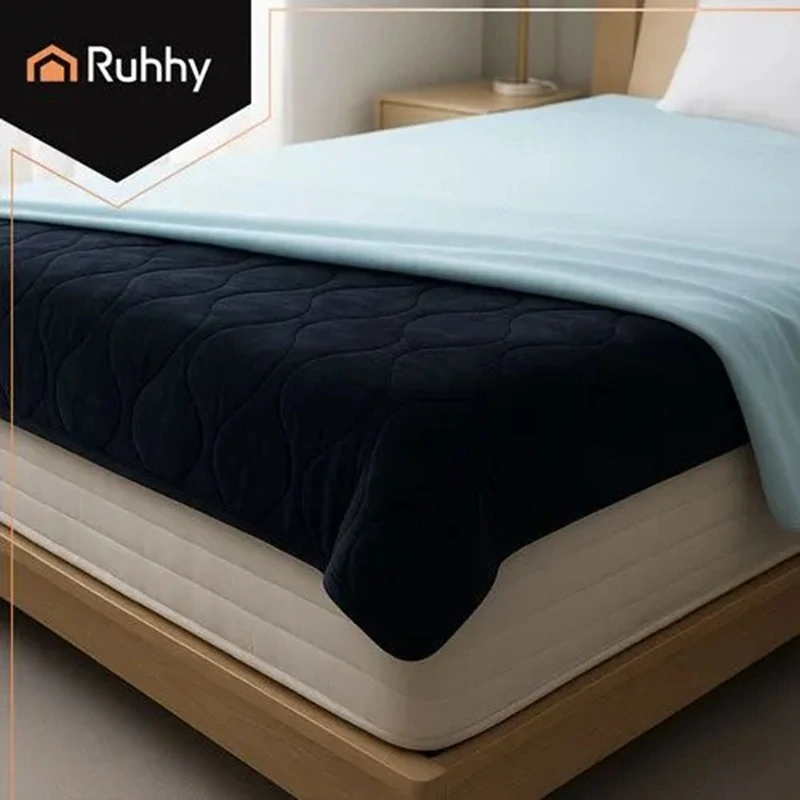 Veľká vyhrievaná deka 180x130cm, 9 výkonov, automatické vypnutie a ochrana pred prehriatím- čierna