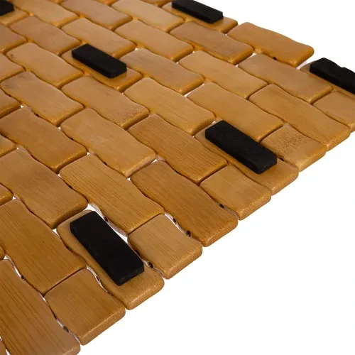 Bambusová kúpeľňová predložka 80 × 50 cm 26048 – protišmyková spodná strana, vodeodolná