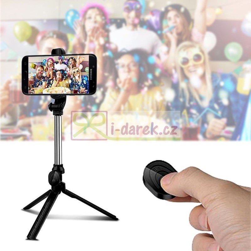 Selfie tyč so statívom 72cm s Bluetooth ovládaním