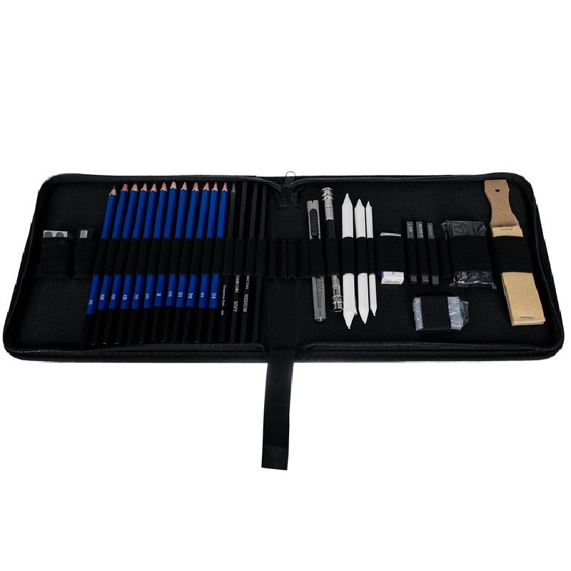 Sada na profesionálne skicovanie 32ks v zipovom puzdre 