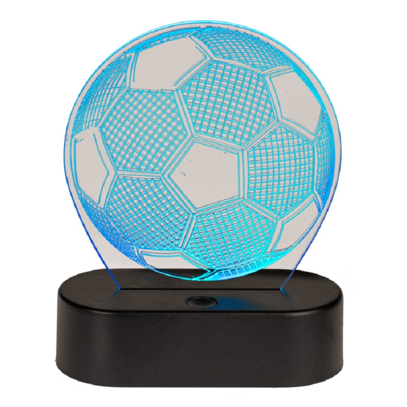 USB lampička s 3D ilúziou - Futbalová lopta