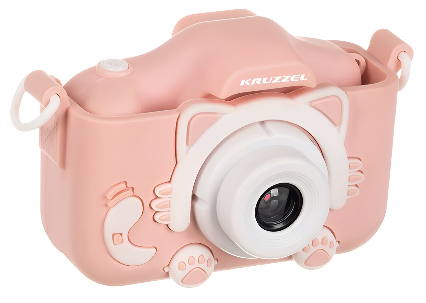 Malý mačací digitálny fotoaparát 1080P - ružovobiely