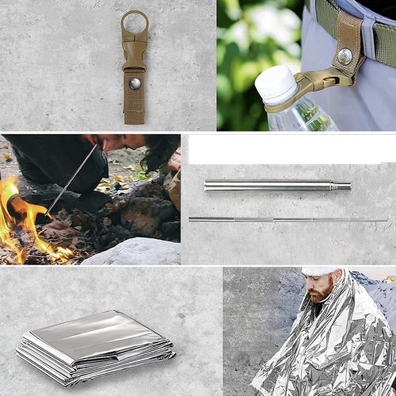 SOS sada na prežitie 32v1 - vodotesné čierne púzdro