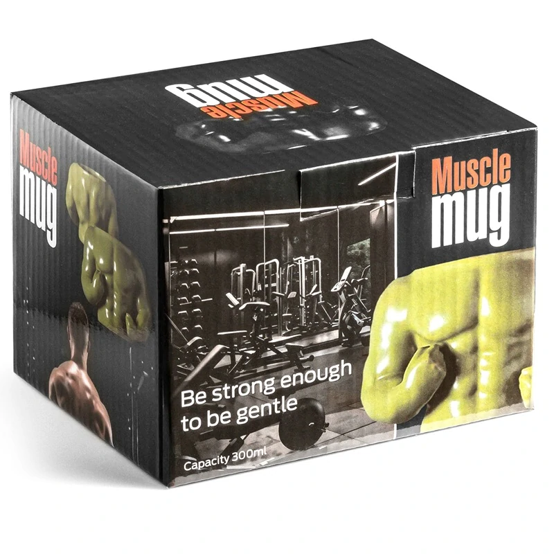 Svalnatý keramický hrnček pre silákov - Muscle Mug