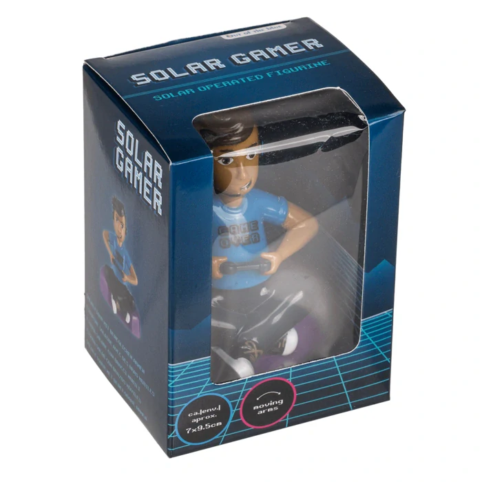 Solárna figúrka Gamer – pohyblivý darček pre hráčov a fanúšikov hier