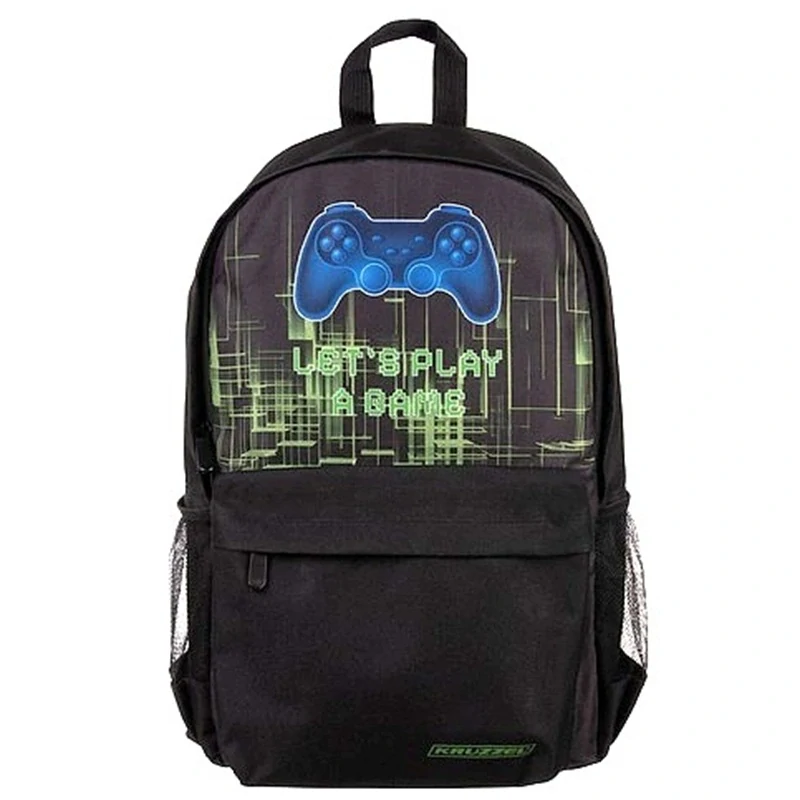 Školský batoh s vakom na prezúvky Kruzzel 22 l - Gamepad