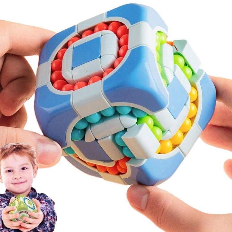 Hlavolam s guľôčkami v tvare kocky 7,2 cm – pre deti aj dospelých