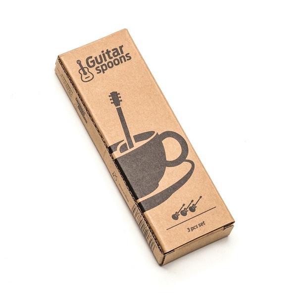 Originálne gitarové čajové lyžičky - 3ks nerezové