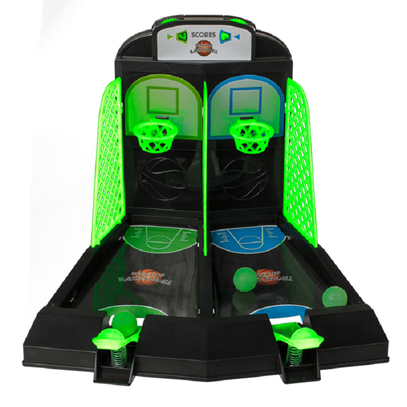 Stolný basketbal svietiaci v tme – Glow in the Dark, pre dvoch hráčov