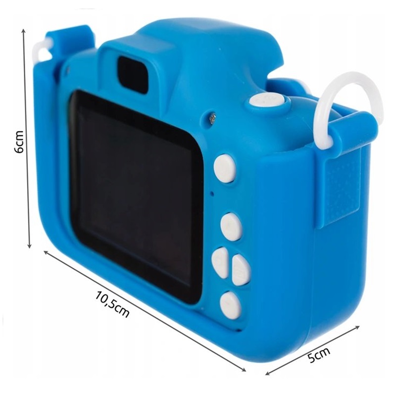 Malý mačací digitálny fotoaparát 1080P - modrobiely