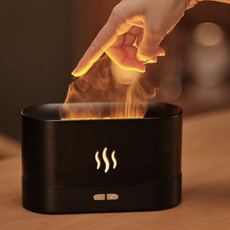 USB zvlhčovač vzduchu 180ml s difuzérom 22542 - Ohnivý efekt