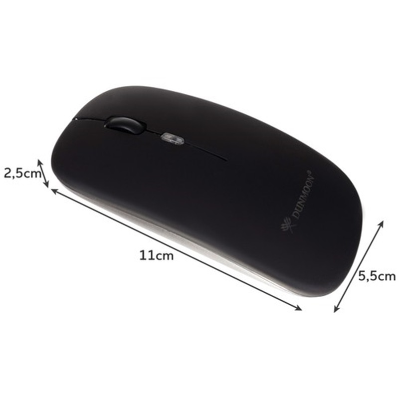 RGB bezdrôtová myš 1600 DPI Dunmoon 21843 – čierna
