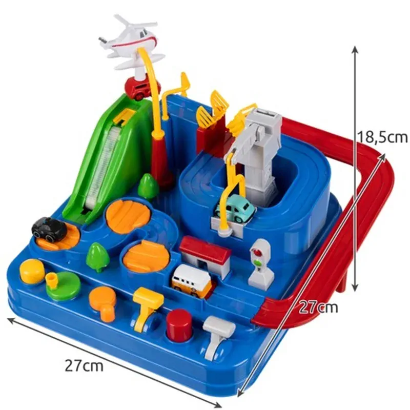 Mechanická interaktívna autodráha 4 autíčka - Car adventure