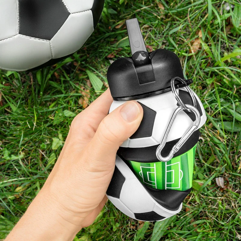Skladacia fľaša 0,55 l - Futbalová lopta