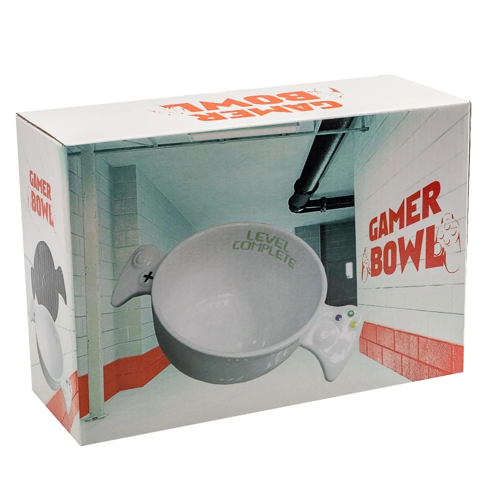 Miska pre hráča 700 ml s podšálkou – Gamer Level Cleared