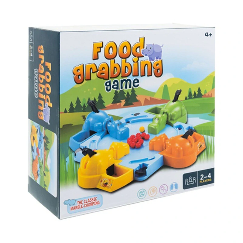 Arkádová hra „Hladní hroši“ 2–4 hráči – Hungry Hippos