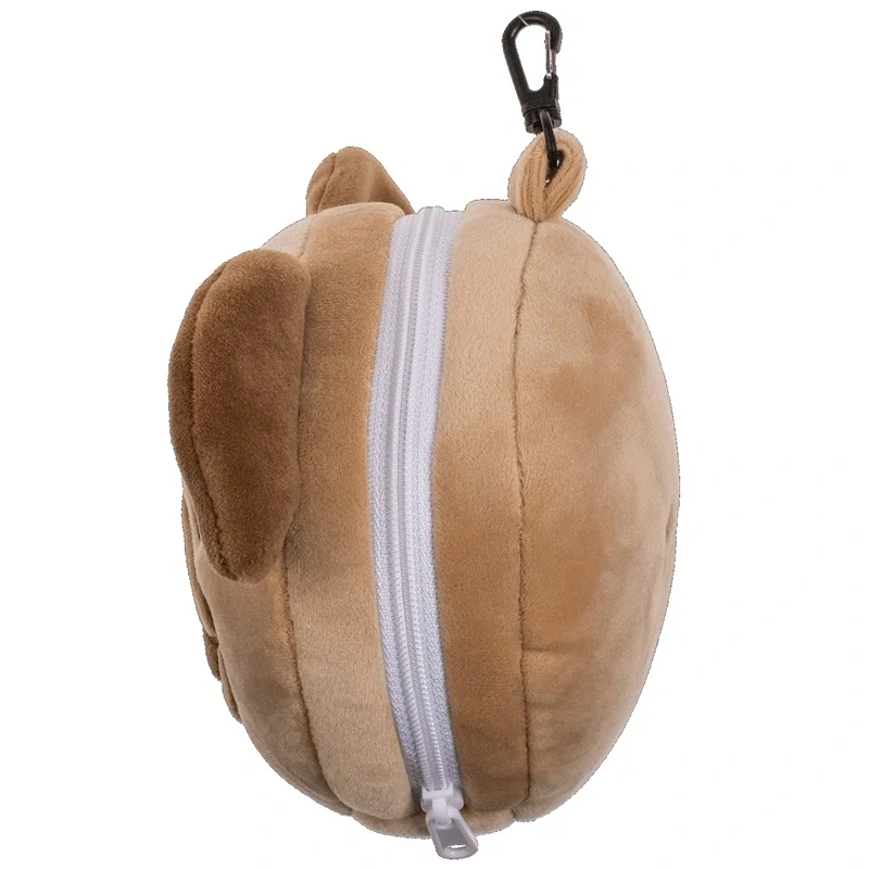 Detský plyšový cestovný vankúšik s maskou na oči – mops