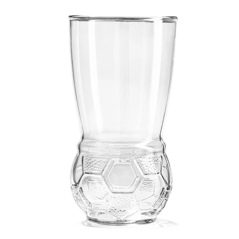 Pivný pohár s futbalovou loptou 450 ml – podložka a kľúčenka s otváračom v darčekovej krabici