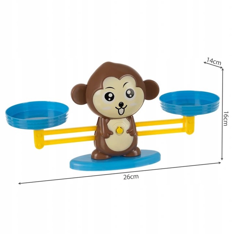 Matematika hrou počítaním opičiek - opičia váha