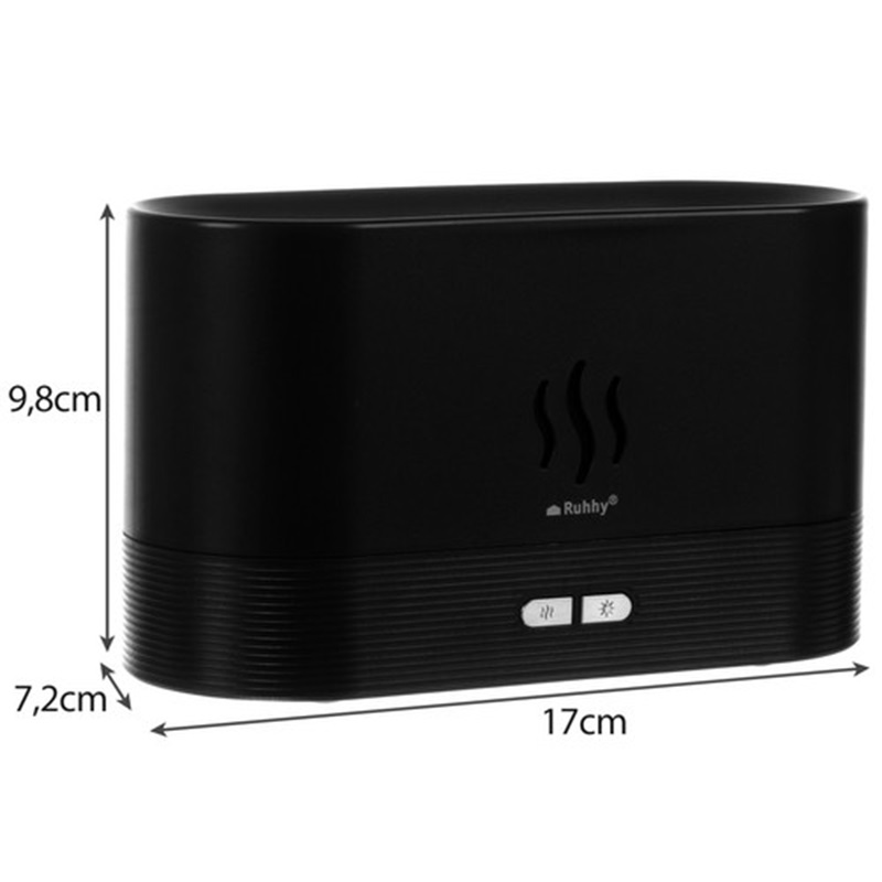 USB zvlhčovač vzduchu 180ml s difuzérom 22542 - Ohnivý efekt
