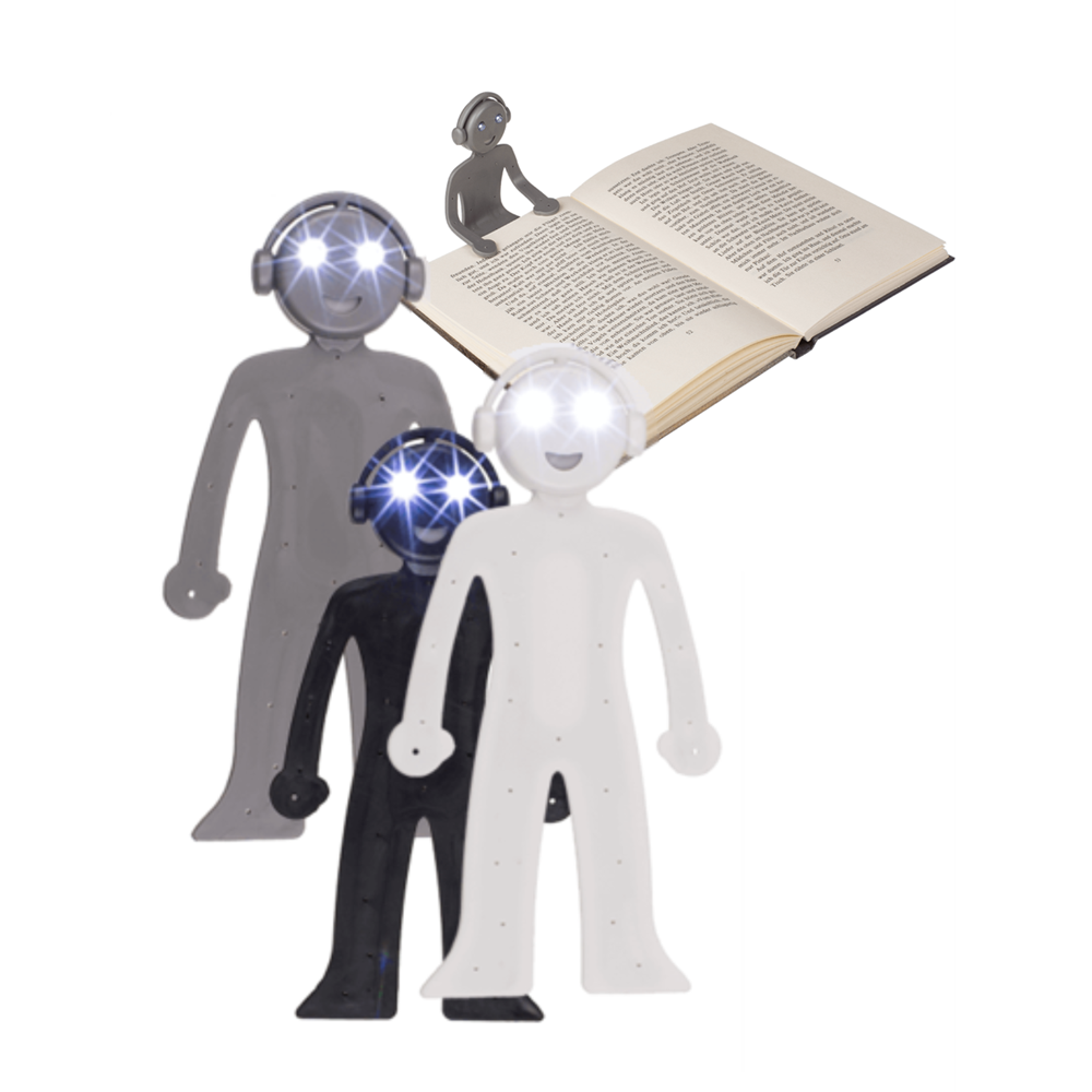 Multifunkčný panáčik s intímnym LED svetlom na knižku