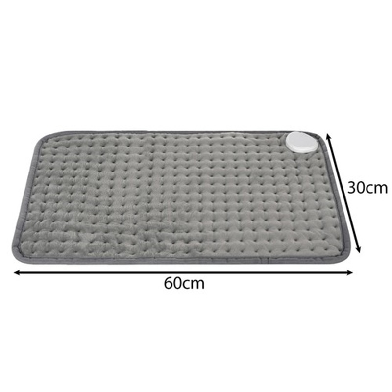 Vyhrievaná deka 60x30cm, 10 výkonov, automatické vypnutie a ochrana pred prehriatím 24886 - šedá