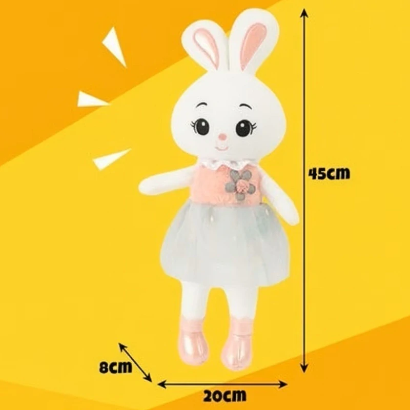 Plyšový zajačik 45 cm 26761 – Mäkučký darček pre deti