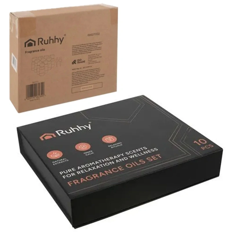 Vonné oleje do difuzéra sada 10 × 10 ml 27222 – elegantná magnetická krabička